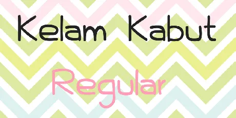 Kelam Kabut font