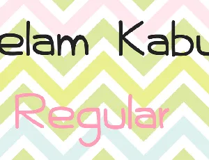 Kelam Kabut font