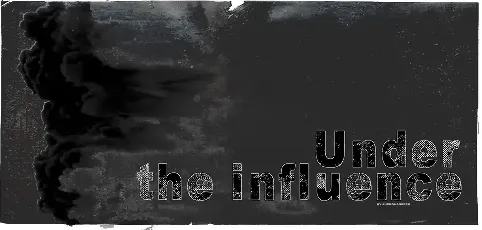 Under the influence font