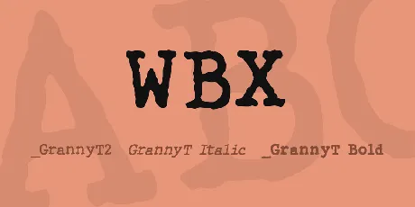 WBX font