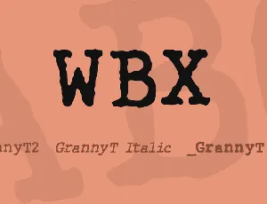 WBX font