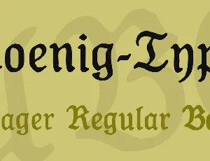 Koenig-Type font