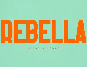 Rebella font