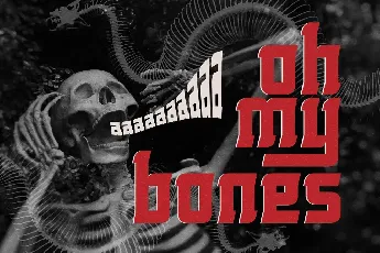 Rolling Bones font