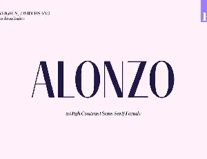Alonzo Family font