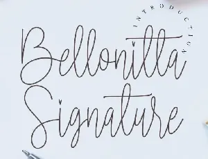 Bellonitta Signature Script font