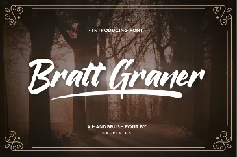 Bratt Graner Handbrush font