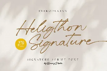 Heligthon Signature font