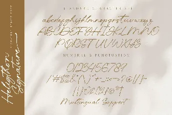 Heligthon Signature font