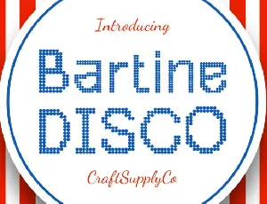 Bartine Disco font