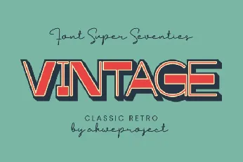 Super Seventies font