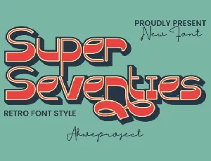 Super Seventies font