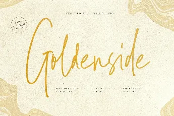 Goldenside Handwritten Script Typeface font