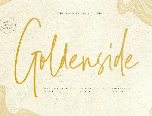 Goldenside Handwritten Script Typeface font