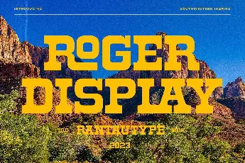 Roger Display font