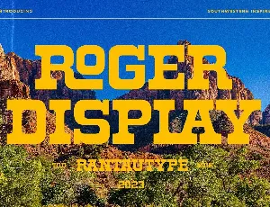 Roger Display font