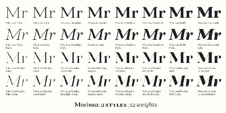 Morison font