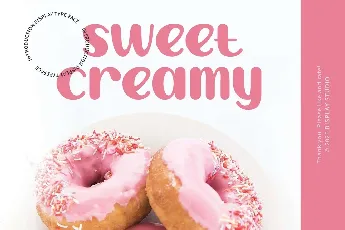 Sweet Creamy Display font