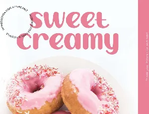 Sweet Creamy Display font