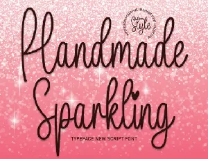 Handmade Sparkling Handwritten font