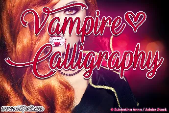 Vampire Calligraphy font