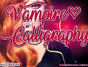 Vampire Calligraphy font