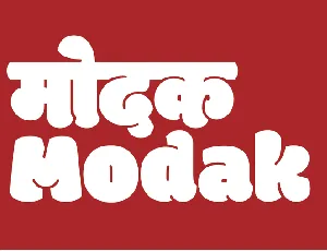 Modak font