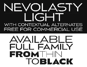 Nevolasty Light font