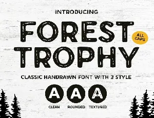 Forest Trophy font