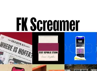 FK Screamer Family font