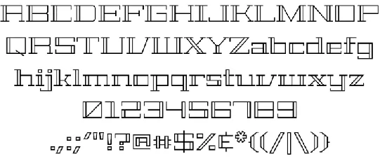 Geostar font