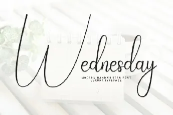 Wednesday Calligraphy font