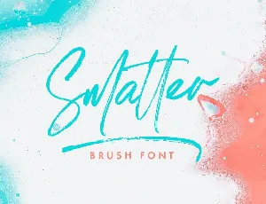 Smatter Brush Script font