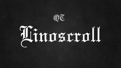 Linoscroll Blackletter font