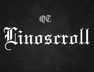 Linoscroll Blackletter font