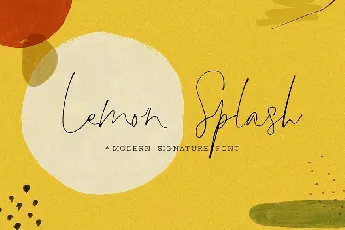 Lemon Splash font