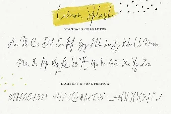 Lemon Splash font