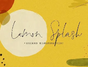 Lemon Splash font