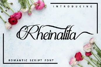 Rheinalita Calligraphy font