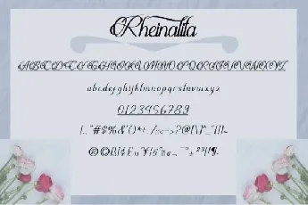 Rheinalita Calligraphy font