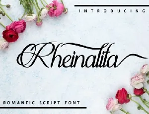 Rheinalita Calligraphy font