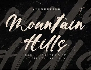 Mountain Hills font