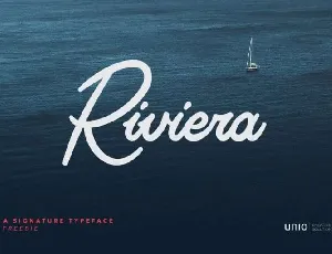 Riviera Signature Free font