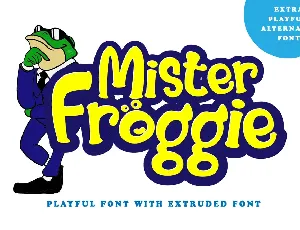 Mister Froggie font