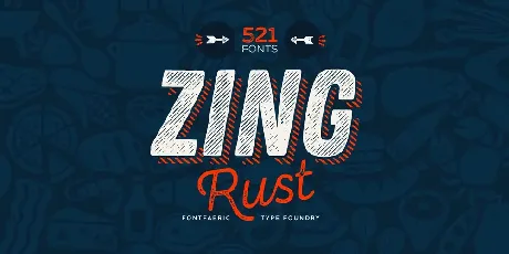 Zing Rust font