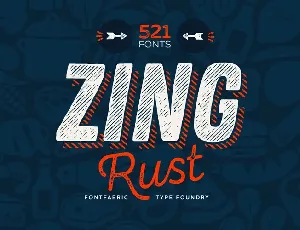 Zing Rust font