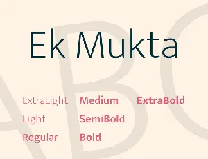 Ek Mukta font