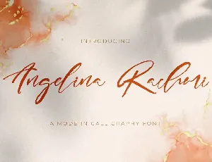 Angelina Rachmi font