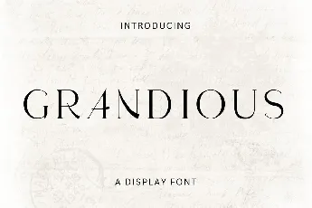 Grandious font