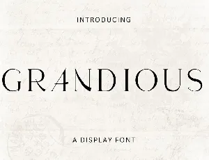 Grandious font